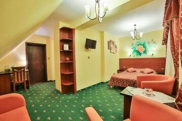 Фото номера Улучшенный двухместный номер с 1 кроватью Отель Hotel Wiosna г. Рабка 5